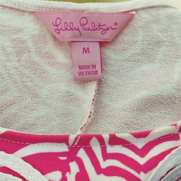 Lilly Pulitzer Foster Shift pink and white - Picture 2 of 5